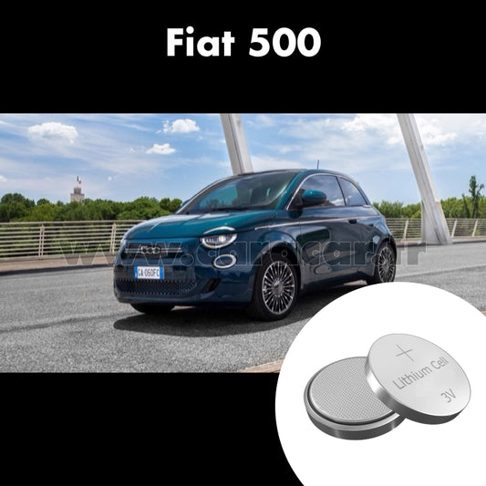Pile clé Fiat 500 3 generation (2020/2023). Pile de remplacement pour clé de voiture. Batterie de clé de voiture. 