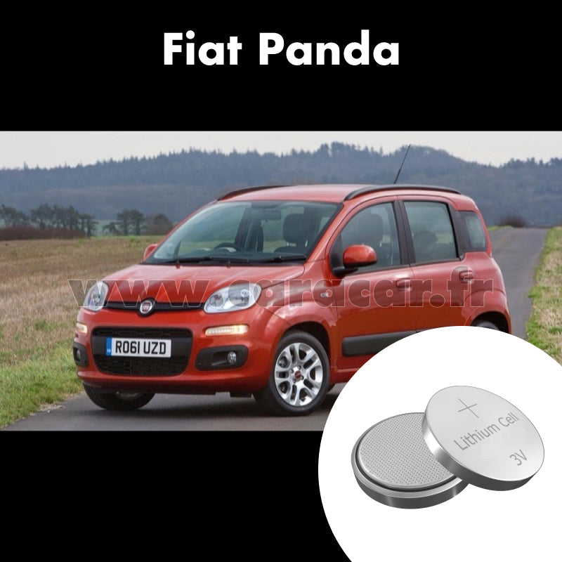 Pile clé Fiat Panda 3 generation (2011/2023). Pile de remplacement pour clé de voiture. Batterie de clé de voiture. 