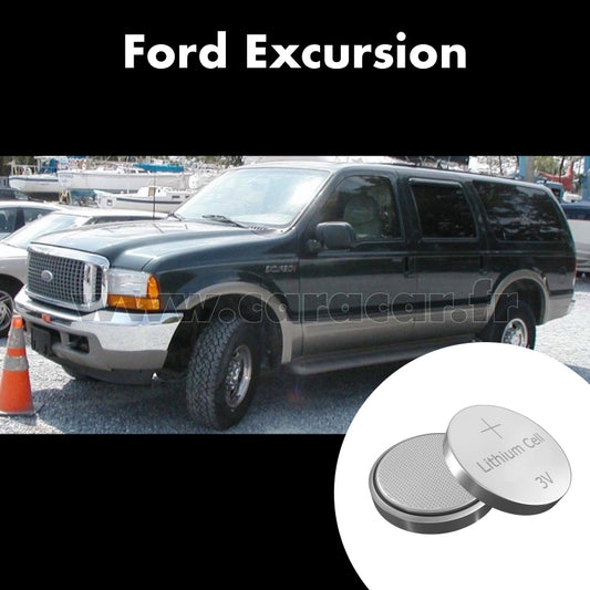 Pile clé Ford Excursion 1 generation (1999/2005). Pile de remplacement pour clé de voiture. Batterie de clé de voiture. 