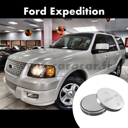 Pile clé Ford Expedition 3 generation (2006/2020). Pile de remplacement pour clé de voiture. Batterie de clé de voiture. 