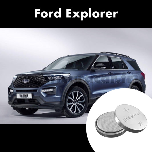 Pile clé Ford Explorer 6 generation (2019/2023). Pile de remplacement pour clé de voiture. Batterie de clé de voiture. 