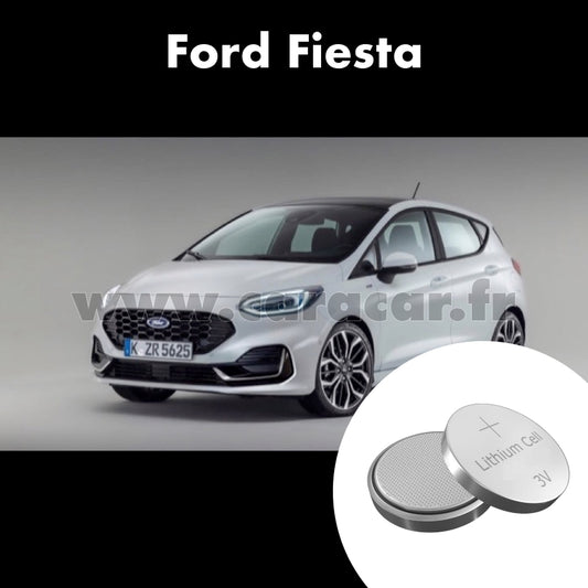Pile clé Ford Fiesta Mk7 [restyling] (2021/2023). Pile de remplacement pour clé de voiture. Batterie de clé de voiture. 