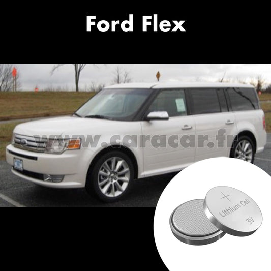 Pile clé Ford Flex 1 generation [restyling] (2012/2019). Pile de remplacement pour clé de voiture. Batterie de clé de voiture. 