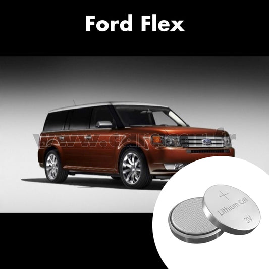 Pile clé Ford Flex 1 generation (2008/2012). Pile de remplacement pour clé de voiture. Batterie de clé de voiture. 