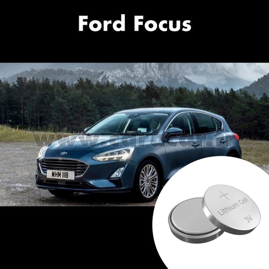 Pile clé Ford Focus 4 generation (2018/2023). Pile de remplacement pour clé de voiture. Batterie de clé de voiture. 