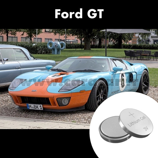 Pile clé Ford GT 1 generation (2004/2006). Pile de remplacement pour clé de voiture. Batterie de clé de voiture. 