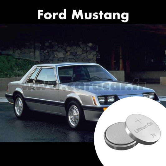 Pile clé Ford Mustang 3 generation [restyling] (1986/1993). Pile de remplacement pour clé de voiture. Batterie de clé de voiture. 