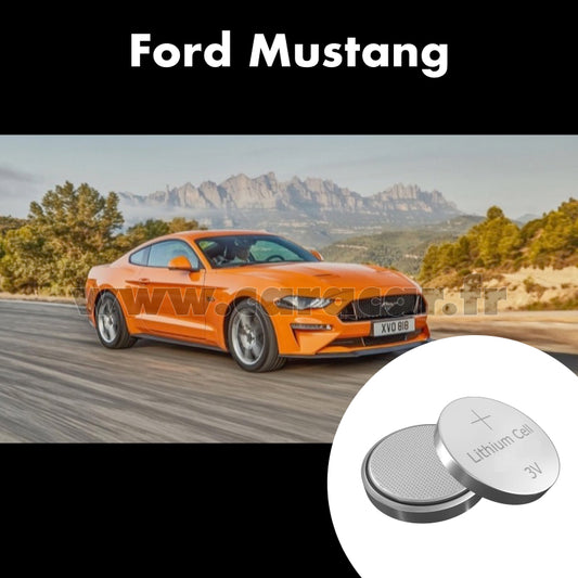 Pile clé Ford Mustang 6 generation [restyling] (2017/2023). Pile de remplacement pour clé de voiture. Batterie de clé de voiture. 