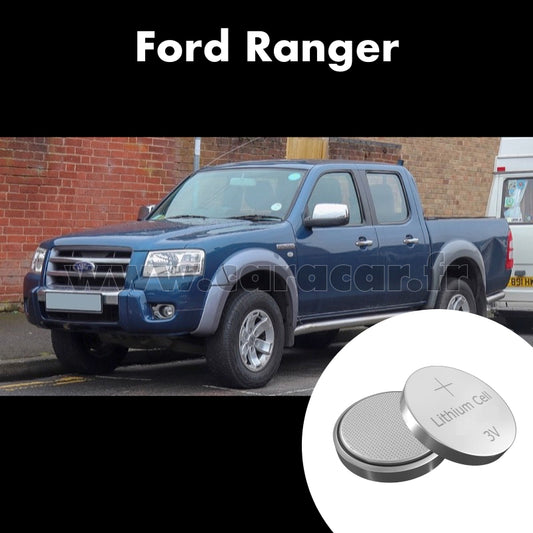 Pile clé Ford Ranger 3 generation (2007/2009). Pile de remplacement pour clé de voiture. Batterie de clé de voiture. 