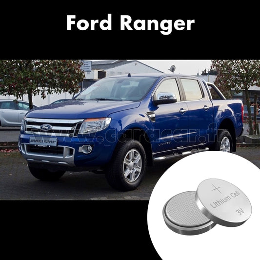 Pile clé Ford Ranger 4 generation (2012/2021). Pile de remplacement pour clé de voiture. Batterie de clé de voiture. 