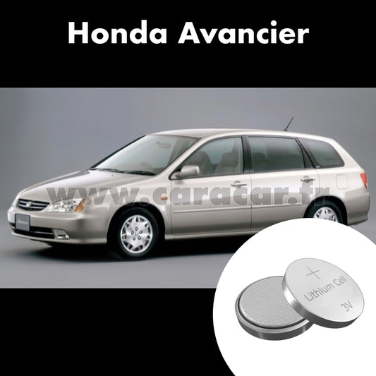 Pile clé Honda Avancier 1 generation (1999/2003). Pile de remplacement pour clé de voiture. Batterie de clé de voiture. 