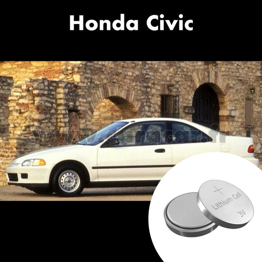 Pile clé Honda Civic 5 generation (1991/1997). Pile de remplacement pour clé de voiture. Batterie de clé de voiture. 