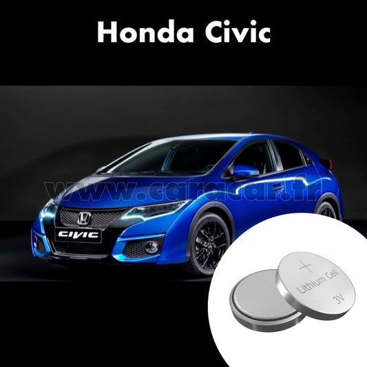 Pile clé Honda Civic 9 generation (2012/2015). Pile de remplacement pour clé de voiture. Batterie de clé de voiture. 