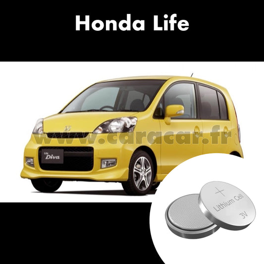 Pile clé Honda Life 4 generation [restyling] (2006/2008). Pile de remplacement pour clé de voiture. Batterie de clé de voiture. 