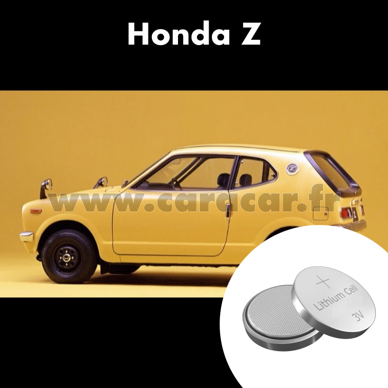 Pile clé Honda Z 1 generation (1998/2002). Pile de remplacement pour clé de voiture. Batterie de clé de voiture. 