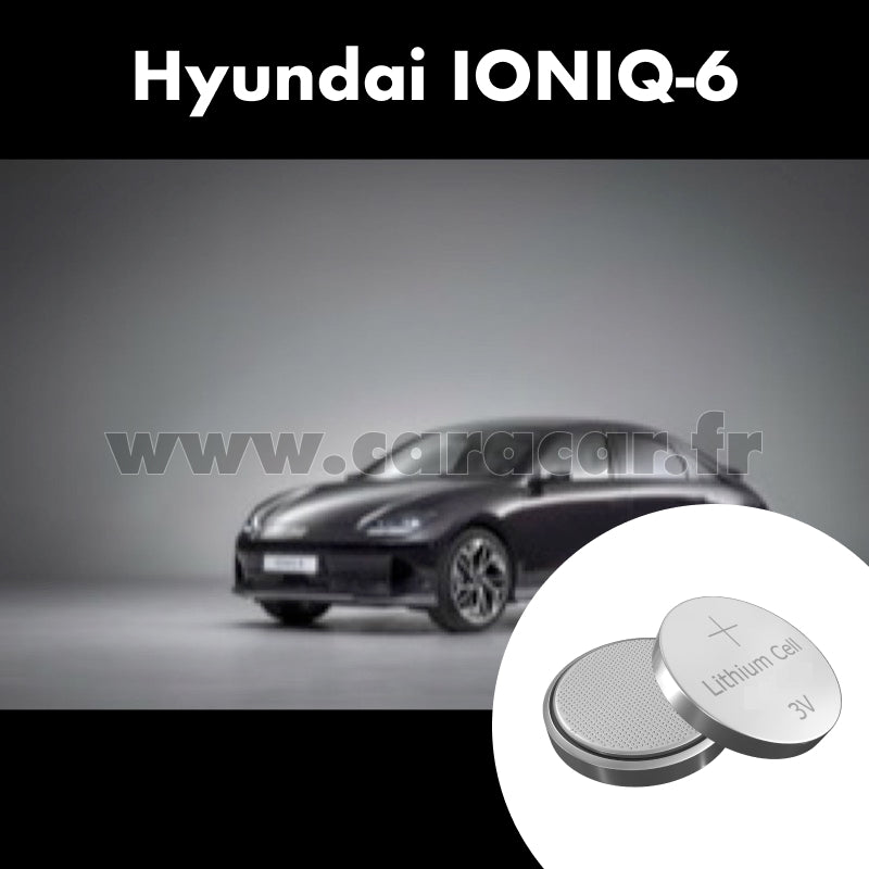 Pile clé Hyundai IONIQ 6 1 generation (2022/2023). Pile de remplacement pour clé de voiture. Batterie de clé de voiture. 