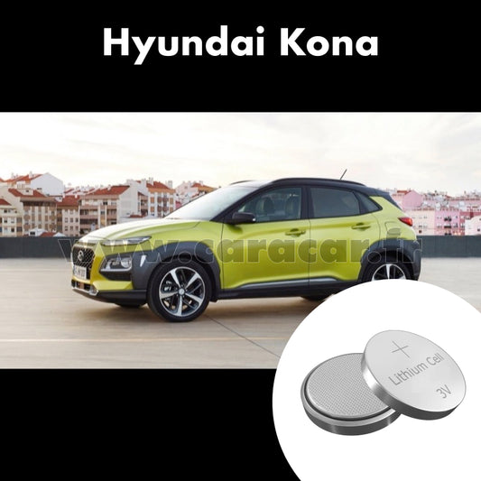 Pile clé Hyundai Kona 1 generation (2017/2019). Pile de remplacement pour clé de voiture. Batterie de clé de voiture. 