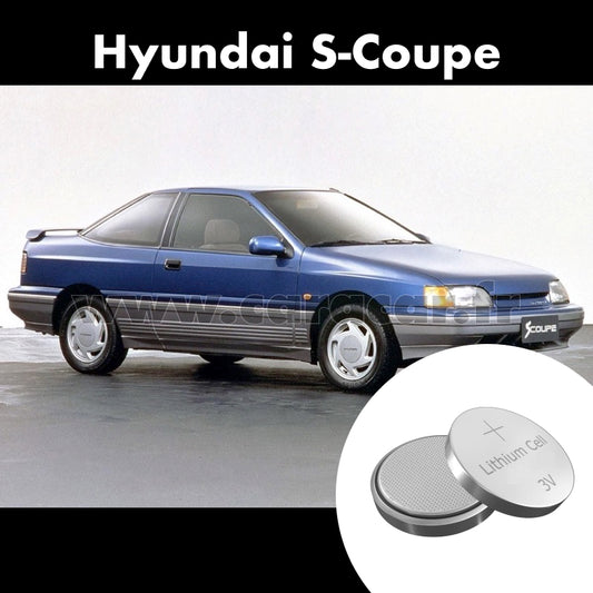 Pile clé Hyundai S-Coupe 1 generation [restyling] (1992/1996). Pile de remplacement pour clé de voiture. Batterie de clé de voiture. 