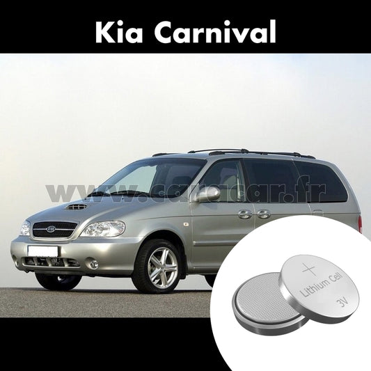 Pile clé Kia Carnival 1 generation [restyling] (2002/2006). Pile de remplacement pour clé de voiture. Batterie de clé de voiture. 