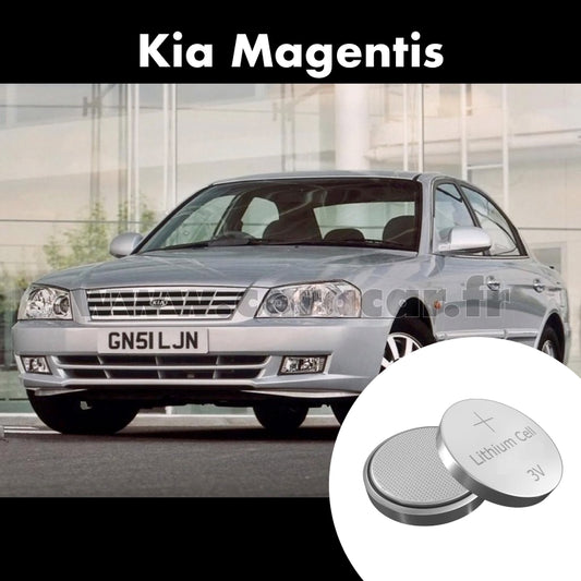 Pile clé Kia Magentis 1 generation [restyling] (2003/2006). Pile de remplacement pour clé de voiture. Batterie de clé de voiture. 