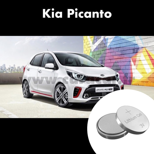 Pile clé Kia Picanto 3 generation [restyling] (2017/2023). Pile de remplacement pour clé de voiture. Batterie de clé de voiture. 