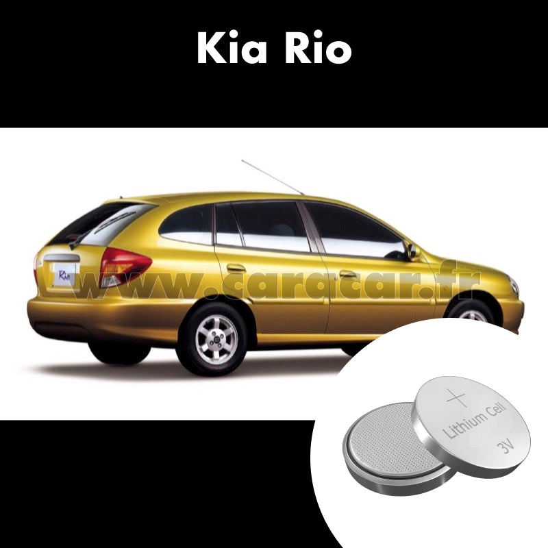 Pile clé Kia Rio 1 generation [restyling] (2002/2005). Pile de remplacement pour clé de voiture. Batterie de clé de voiture. 