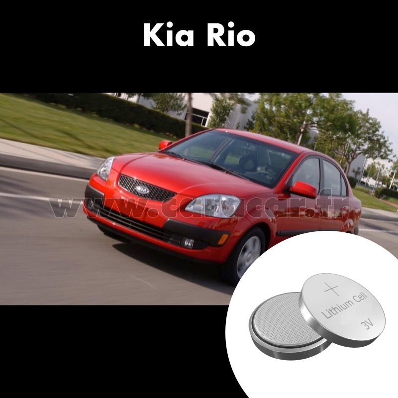 Pile clé Kia Rio 2 generation [restyling] (2009/2011). Pile de remplacement pour clé de voiture. Batterie de clé de voiture. 