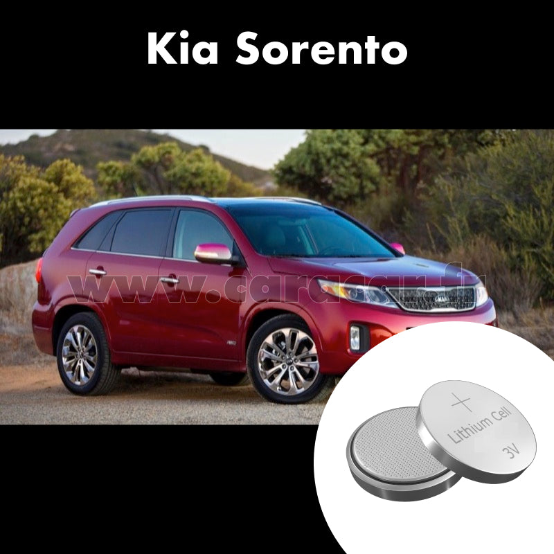 Pile clé Kia Sorento 3 generation [restyling] (2017/2020). Pile de remplacement pour clé de voiture. Batterie de clé de voiture. 