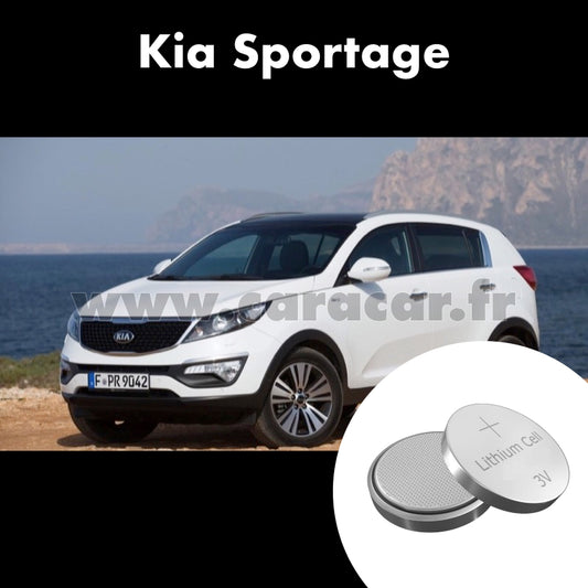 Pile clé Kia Sportage 3 generation [restyling] (2014/2015). Pile de remplacement pour clé de voiture. Batterie de clé de voiture. 