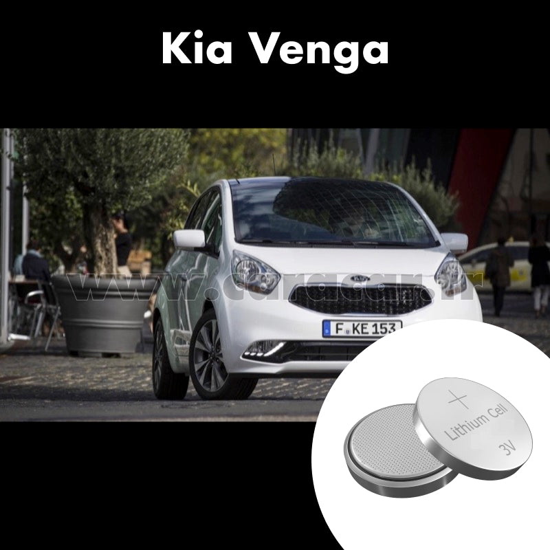 Pile clé Kia Venga 1 generation [restyling] (2014/2016). Pile de remplacement pour clé de voiture. Batterie de clé de voiture. 