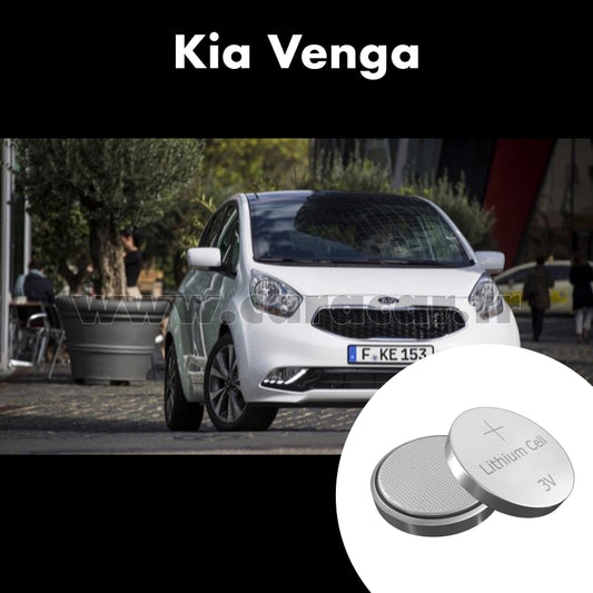 Pile clé Kia Venga 1 generation [restyling] (2014/2016). Pile de remplacement pour clé de voiture. Batterie de clé de voiture. 