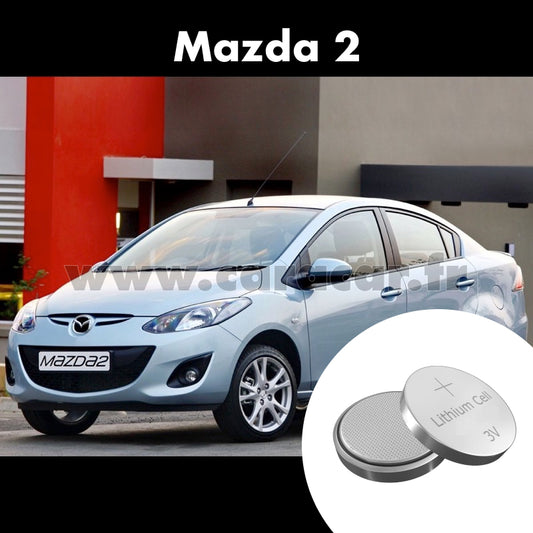 Pile clé Mazda 2 2 generation [restyling] (2010/2014). Pile de remplacement pour clé de voiture. Batterie de clé de voiture. 