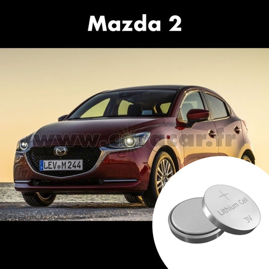 Pile clé Mazda 2 3 generation (DJ) [restyling] (2019/2023). Pile de remplacement pour clé de voiture. Batterie de clé de voiture. 