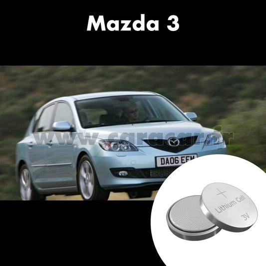 Pile clé Mazda 3 BK (2003/2006). Pile de remplacement pour clé de voiture. Batterie de clé de voiture. 
