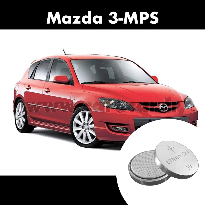 Pile clé Mazda 3 MPS BL (2009/2011). Pile de remplacement pour clé de voiture. Batterie de clé de voiture. 