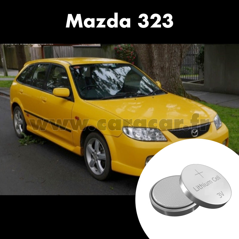 Pile clé Mazda 323 BA (1994/1998). Pile de remplacement pour clé de voiture. Batterie de clé de voiture. 