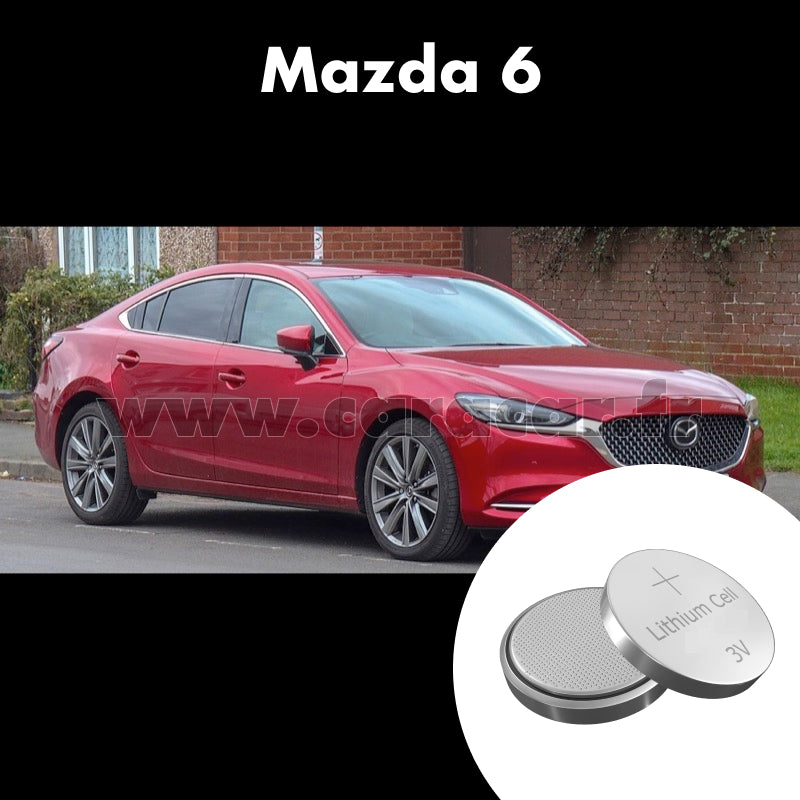 Pile clé Mazda 6 GG [restyling] (2005/2007). Pile de remplacement pour clé de voiture. Batterie de clé de voiture. 