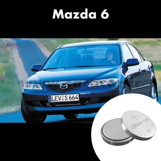 Pile clé Mazda 6 GG (2002/2005). Pile de remplacement pour clé de voiture. Batterie de clé de voiture. 