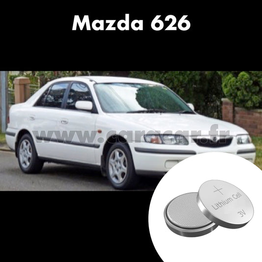 Pile clé Mazda 626 GF [restyling] (1999/2002). Pile de remplacement pour clé de voiture. Batterie de clé de voiture. 