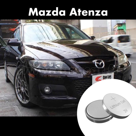 Pile clé Mazda Atenza GG [restyling] (2005/2007). Pile de remplacement pour clé de voiture. Batterie de clé de voiture. 