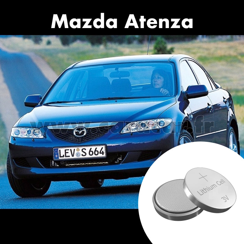 Pile clé Mazda Atenza GG (2002/2005). Pile de remplacement pour clé de voiture. Batterie de clé de voiture. 