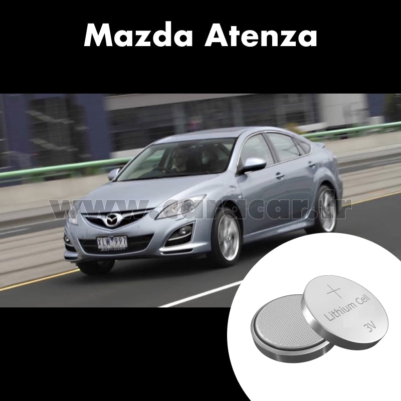 Pile clé Mazda Atenza GH [restyling] (2010/2013). Pile de remplacement pour clé de voiture. Batterie de clé de voiture. 