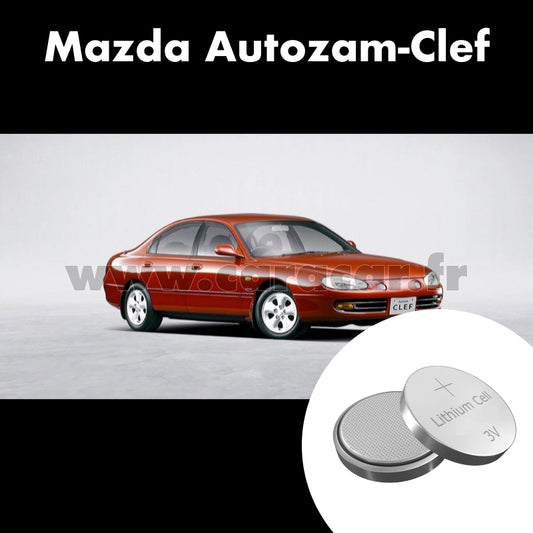 Pile clé Mazda Autozam Clef 1 generation (1992/1994). Pile de remplacement pour clé de voiture. Batterie de clé de voiture. 