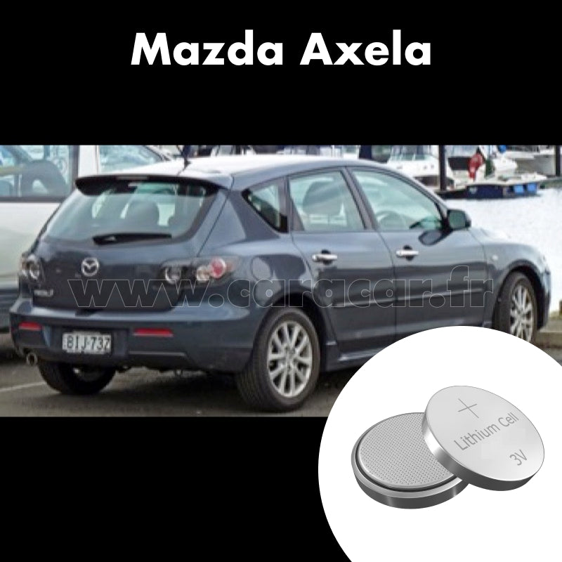 Pile clé Mazda Axela BL (2009/2012). Pile de remplacement pour clé de voiture. Batterie de clé de voiture. 