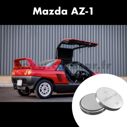 Pile clé Mazda AZ-1 1 generation (1992/1998). Pile de remplacement pour clé de voiture. Batterie de clé de voiture. 