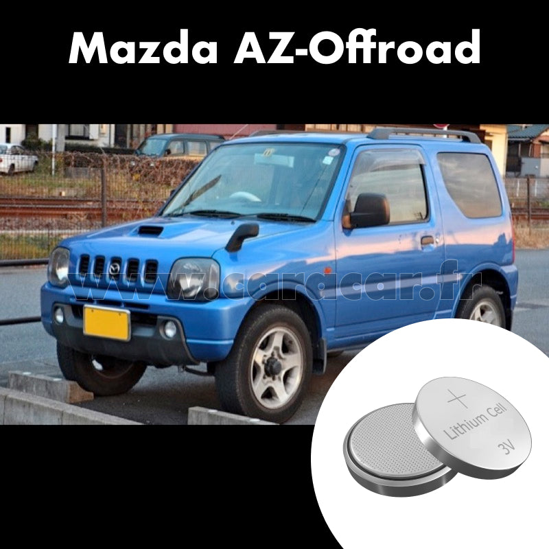 Pile clé Mazda AZ-Offroad 1 generation [restyling] (1998/2004). Pile de remplacement pour clé de voiture. Batterie de clé de voiture. 