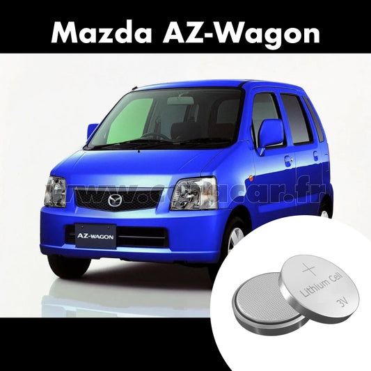 Pile clé Mazda AZ-Wagon 2 generation [restyling] (2001/2003). Pile de remplacement pour clé de voiture. Batterie de clé de voiture. 