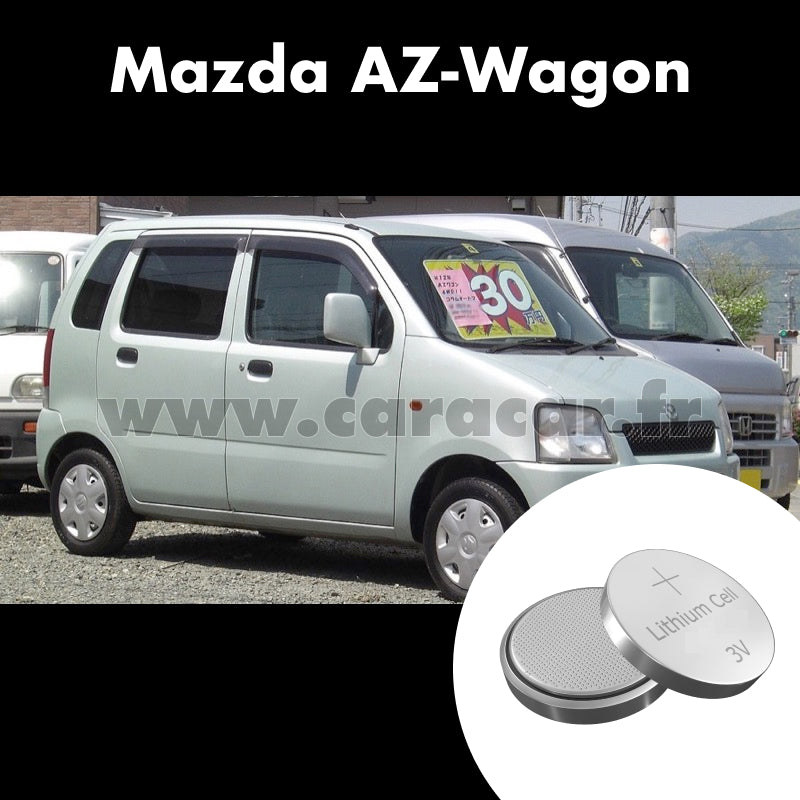 Pile clé Mazda AZ-Wagon 2 generation (1998/2003). Pile de remplacement pour clé de voiture. Batterie de clé de voiture. 