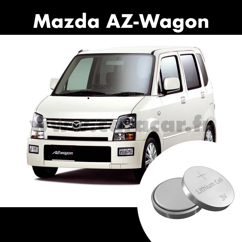 Pile clé Mazda AZ-Wagon 3 generation (2003/2007). Pile de remplacement pour clé de voiture. Batterie de clé de voiture. 
