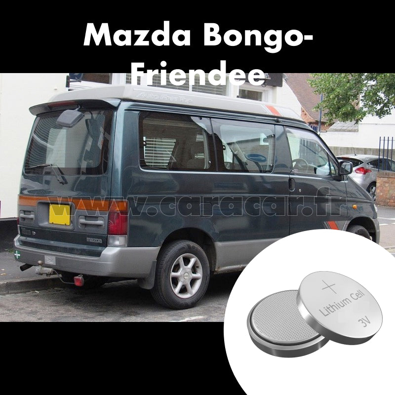 Pile clé Mazda Bongo Friendee 1 generation (1995/2000). Pile de remplacement pour clé de voiture. Batterie de clé de voiture. 